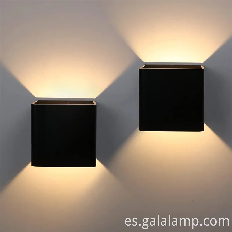 Luz moderna de la pared al aire libre Nordic 6W impermeable al aire libre